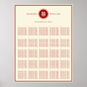 Chinesisches Hochzeitsstift für Red Double Happy Poster (Vorne)
