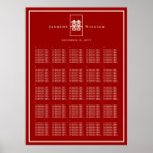 Chinesisches Hochzeitsstift für Red Double Happy Poster (Vorne)