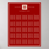 Chinesisches Hochzeitsstift für Red Double Happy Poster (Vorne)