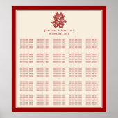 Chinesisches Hochzeitsstift für Red Double Happy Poster (Vorne)