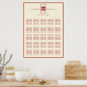 Chinesisches Hochzeitsstift für Red Double Happy Poster (Küche)