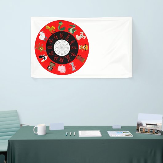 Chinesisches Horoskop Banner (Messeveranstaltung)