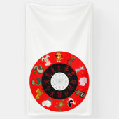 Chinesisches Horoskop Banner (Vertikal)