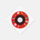 Chinesisches Horoskop Serviette (Ecke)
