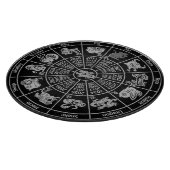 Chinesisches Horoskop Zodiac Wheel Schneidebrett (Ecke)