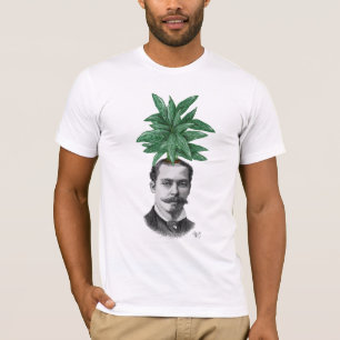 Chinesisches Immergrün-Kopf-Pflanzen-Kopf T-Shirt
