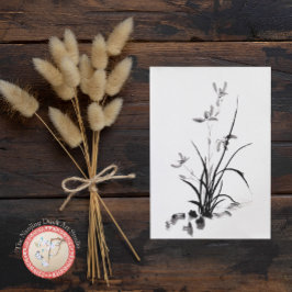 Chinesisches Iris - bw. Foto Postkarte