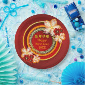 Chinesisches Jahr 20XX Blumenklassiker 9" P Pappteller (Party)