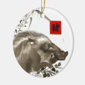 Chinesisches Jahr der Degengeschenkschmuck Keramik Ornament (Links)