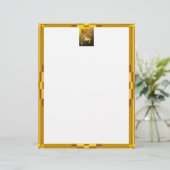 Chinesisches Jahr der Flamme, Goldener Gerahmter c (Stehend Vorderseite)