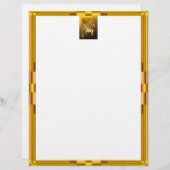 Chinesisches Jahr der Flamme, Goldener Gerahmter c (Vorne/Hinten)