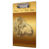 Chinesisches Jahr der Goldenen Ram - Zwischenablag Klemmbrett (Links)