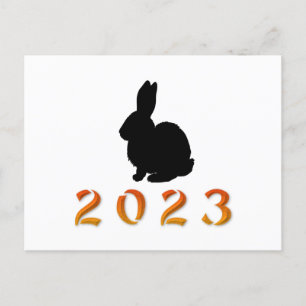 Chinesisches Jahr der Hase 2023 Postkarte