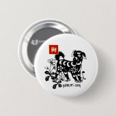 Chinesisches Jahr der Hundeschenktasten Button (Vorne & Hinten)