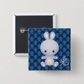Chinesisches Jahr der Kaninchen Button (Vorne & Hinten)