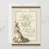 Chinesisches Jahr der Kaninchen Einladung (Rückseite)