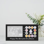 Chinesisches Jahr der Kaninchen-Fotokarte Feiertagskarte (Stehend Vorderseite)