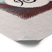 Chinesisches Jahr der Kaninchen-Poster-Printwerbun Poster (Ecke)