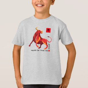 Chinesisches Jahr der Ochse Benutzerdefiniertes T-Shirt