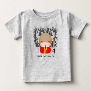Chinesisches Jahr der Ochse Niedliches Ox Baby T-shirt