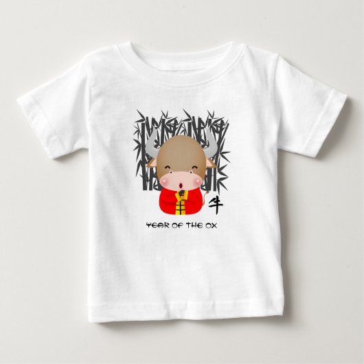 Chinesisches Jahr der Ochse | Niedliches Ox Baby T-shirt (Vorderseite)