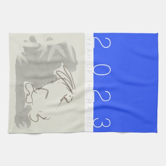 Chinesisches Jahr der Originalmalerei Zodiac KT2 K Geschirrtuch (Horizontal)