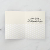 Chinesisches Jahr der Pferdeblüten Feiertagskarte (Innenseite)