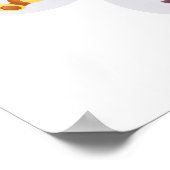 Chinesisches Jahr der Pferderunde Poster (Ecke)