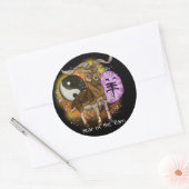 Chinesisches Jahr der Ram Runder Aufkleber (Umschlag)