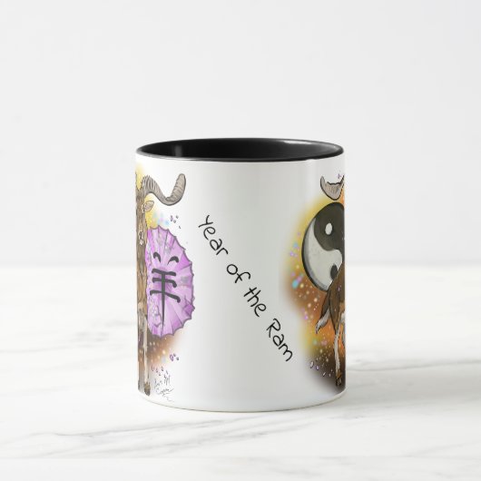 Chinesisches Jahr der Ram Tasse (Zentrum)