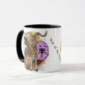 Chinesisches Jahr der Ram Tasse (Vorderseite Links)
