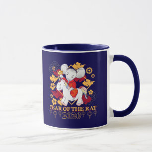 Chinesisches Jahr der Ratte 2020 Einhorn Tasse