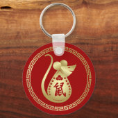 Chinesisches Jahr der Ratte 2020 Schlüsselanhänger (Vorderseite)