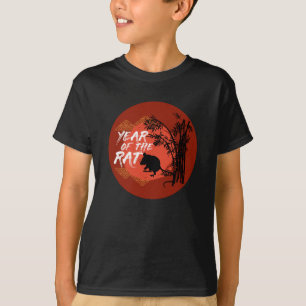 Chinesisches Jahr der Ratte - Kunst von Bamboo T-Shirt