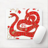 Chinesisches Jahr der Schlange Mousepad (Mit Mouse)