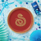 Chinesisches Jahr der Schlange Pappteller (Party)