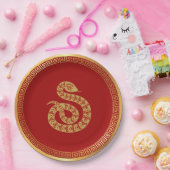 Chinesisches Jahr der Schlange Pappteller (Party)