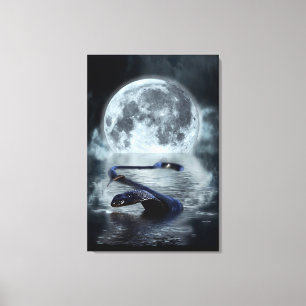 Chinesisches Jahr der Schlange Wasserschlange Schw Leinwanddruck