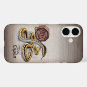 Chinesisches Jahr der Schlangenkunst Case-Mate iPhone Hülle (Rückseite (Horizontal))