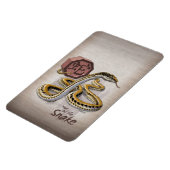 Chinesisches Jahr der Schlangenkunst Magnet (Linke Seite)