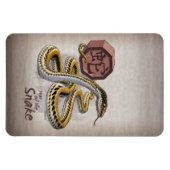 Chinesisches Jahr der Schlangenkunst Magnet (Horizontal)