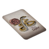 Chinesisches Jahr der Schlangenkunst Magnet (Rechte Seite)