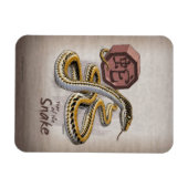 Chinesisches Jahr der Schlangenkunst Magnet (Horizontal)