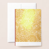 Chinesisches Jahr der Schweineluxus Real Foil Card Folienkarte (Rückseite mit Umschlag)