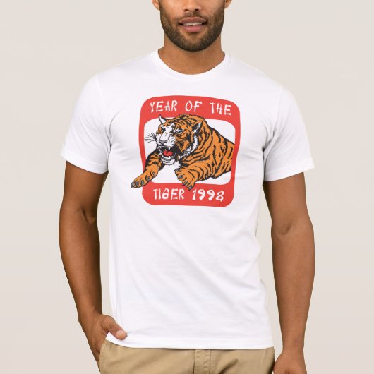 Chinesisches Jahr der T - Shirts des Tiger-1998 (Vorderseite)
