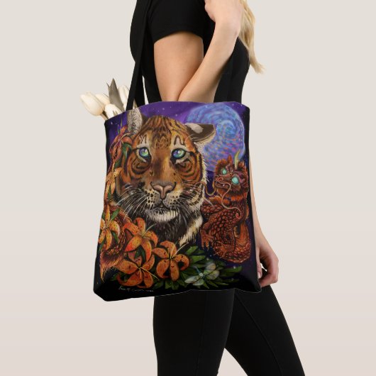 Chinesisches Jahr der Tiger2022 neue Kunst Tasche (Von Nahem)