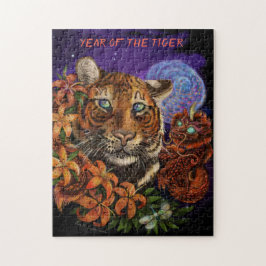 Chinesisches Jahr der Tiger 2022 Neue Kunst Puzzle