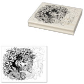 Chinesisches Jahr der Tiger-Briefmarke Gummistempel (Stempel)