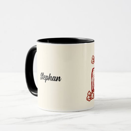 Chinesisches Jahr des benutzerdefinierten Pferdeja Tasse (Vorderseite Links)