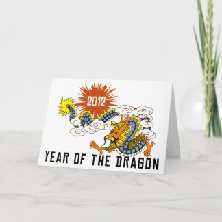 Chinesisches Jahr des Drachen 2012 Feiertagskarte